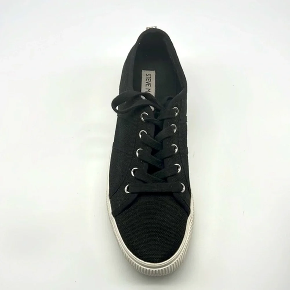 Steve Madden - Emmi Black & White Platform Lace Up Sneakers Size 8
